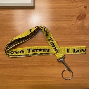 I Love Tennis Lanyard